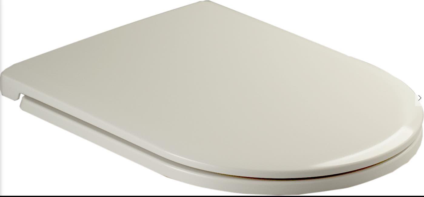 Thin soft close toilet seat cover with stainless steel hinge